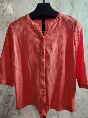 BLAIR Coral Cotton Top